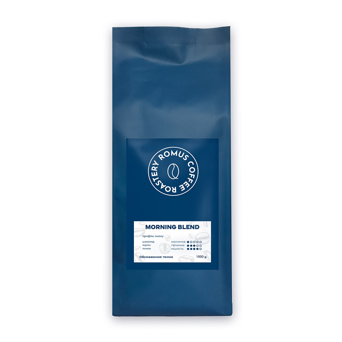 Кава в зернах Romus Coffee Roastery Morning Blend 1 кг темна обсмажка